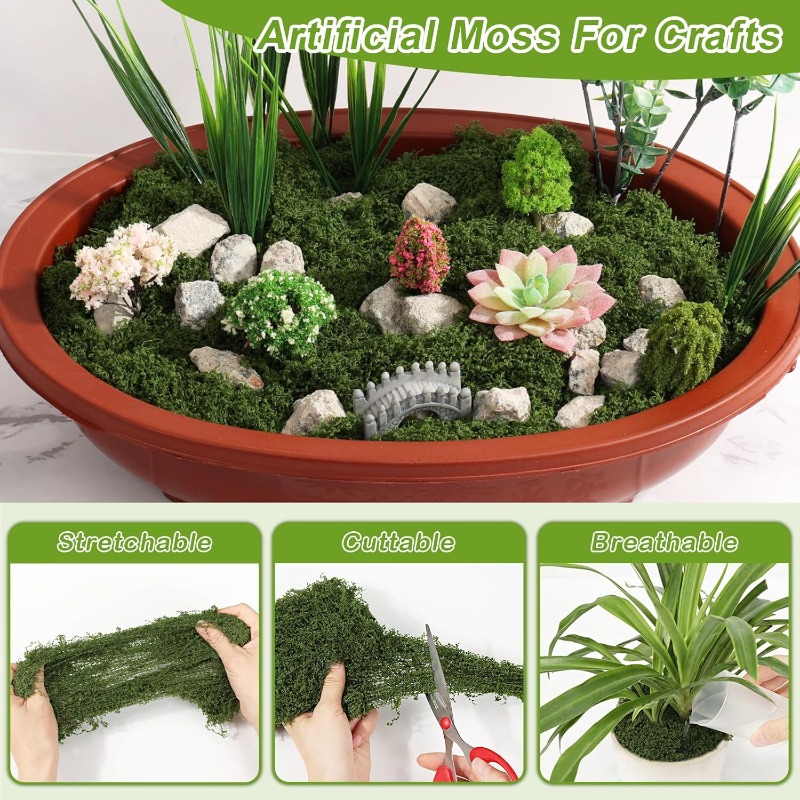 Artificial Green Plants Eterna - Sphagnum Moss Dry recension och pris