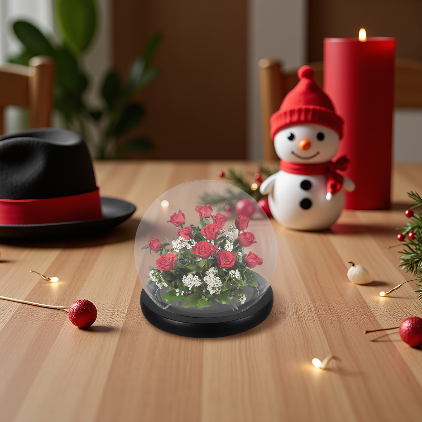 Glass Bell Jar Display Dome wi - Plastic Dome Clear recension och pris