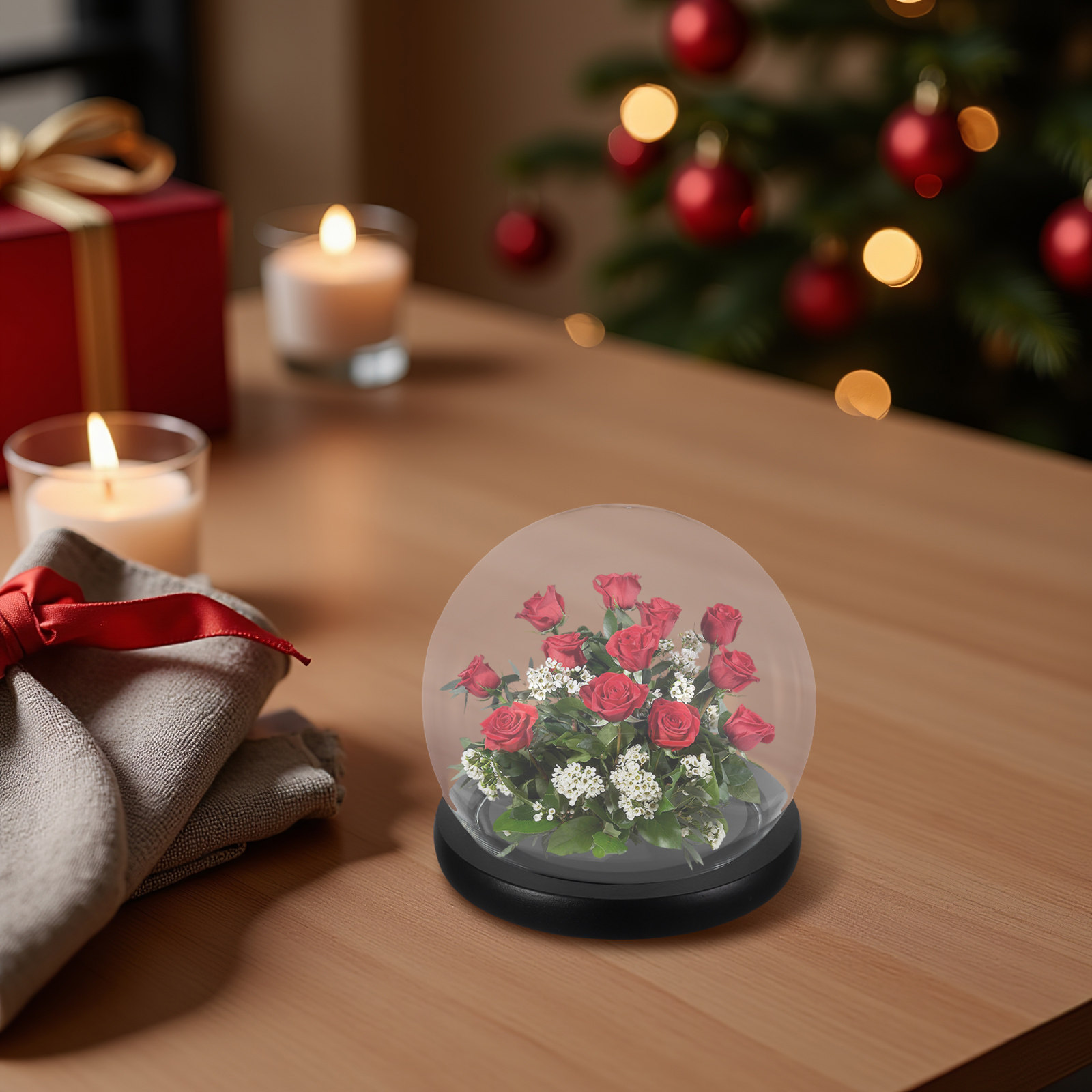 Glass Bell Jar Display Dome wi - Plastic Dome Clear recension och pris