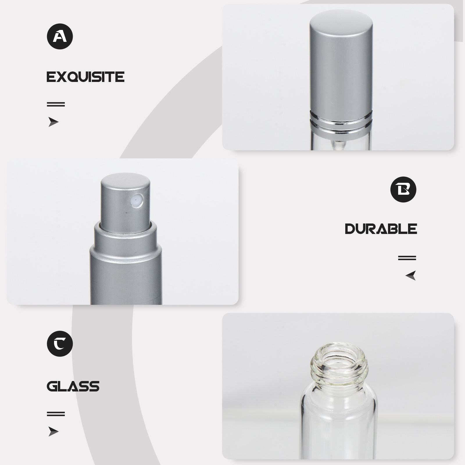 6Pcs Premium Portable Perfume  - Misting Bottle Fine recension och pris