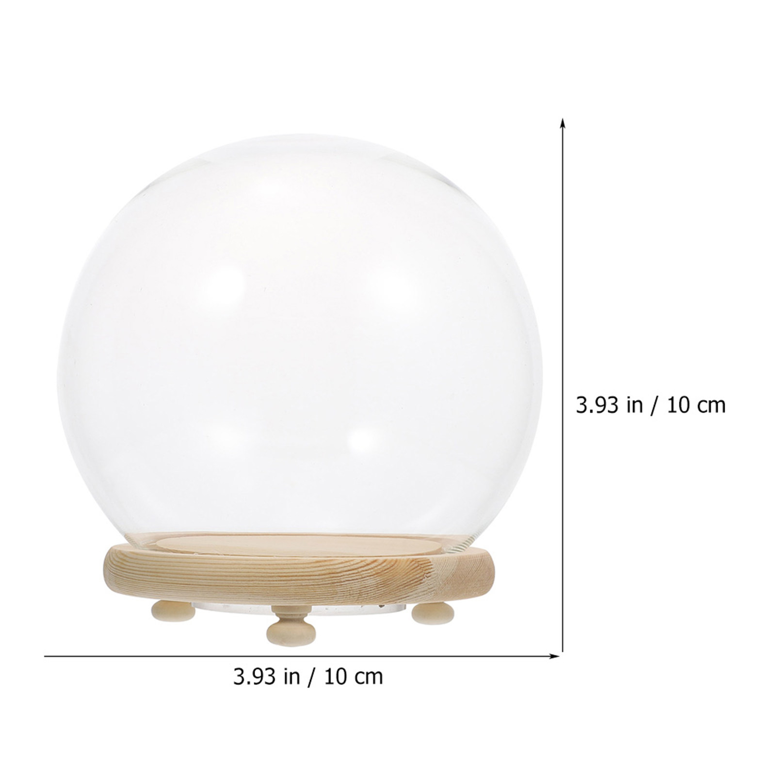 Glass Dome Display Case Preser - Plastic Dome Clear recension och pris