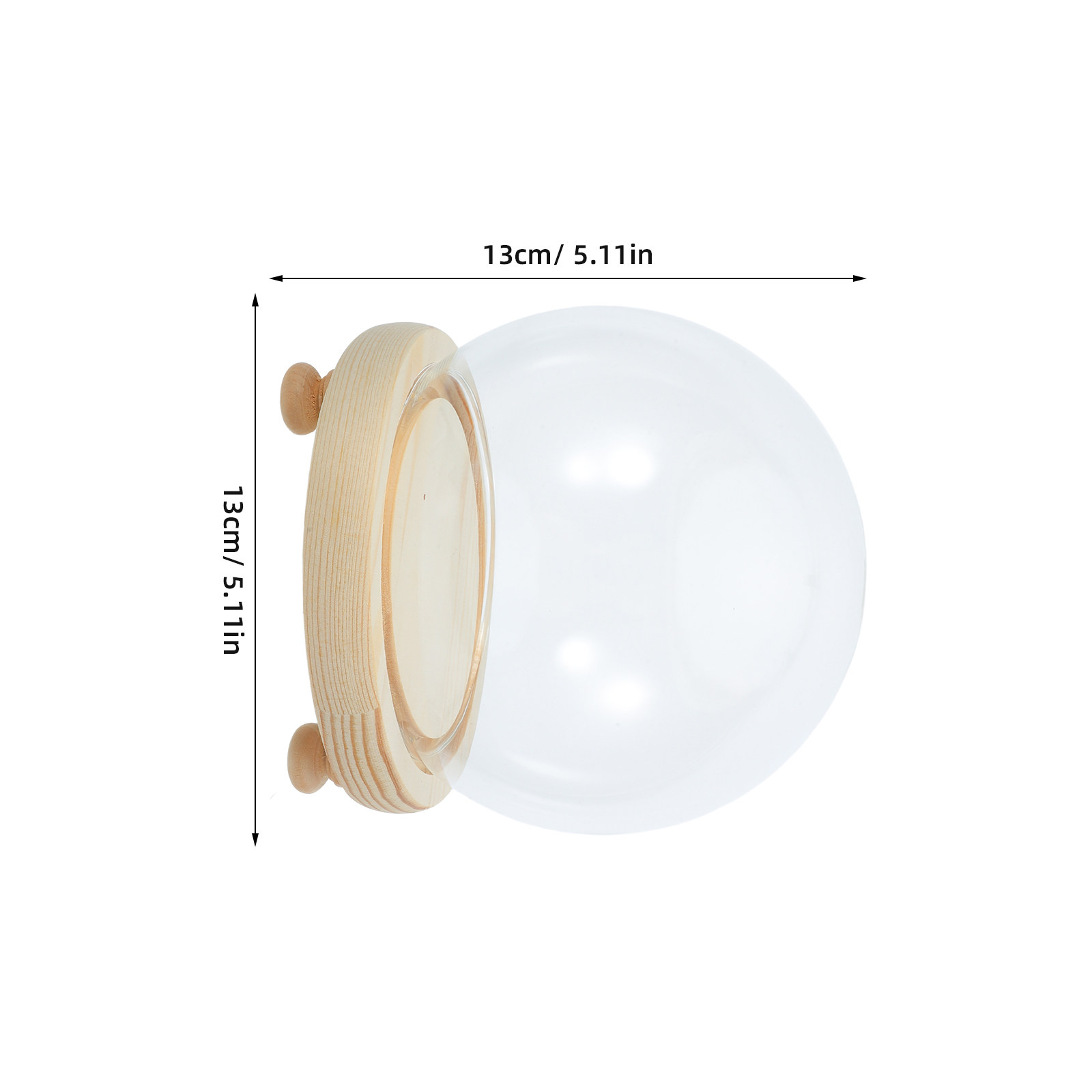 Dried Flower Glass Dome Displa - Plastic Dome Clear recension och pris