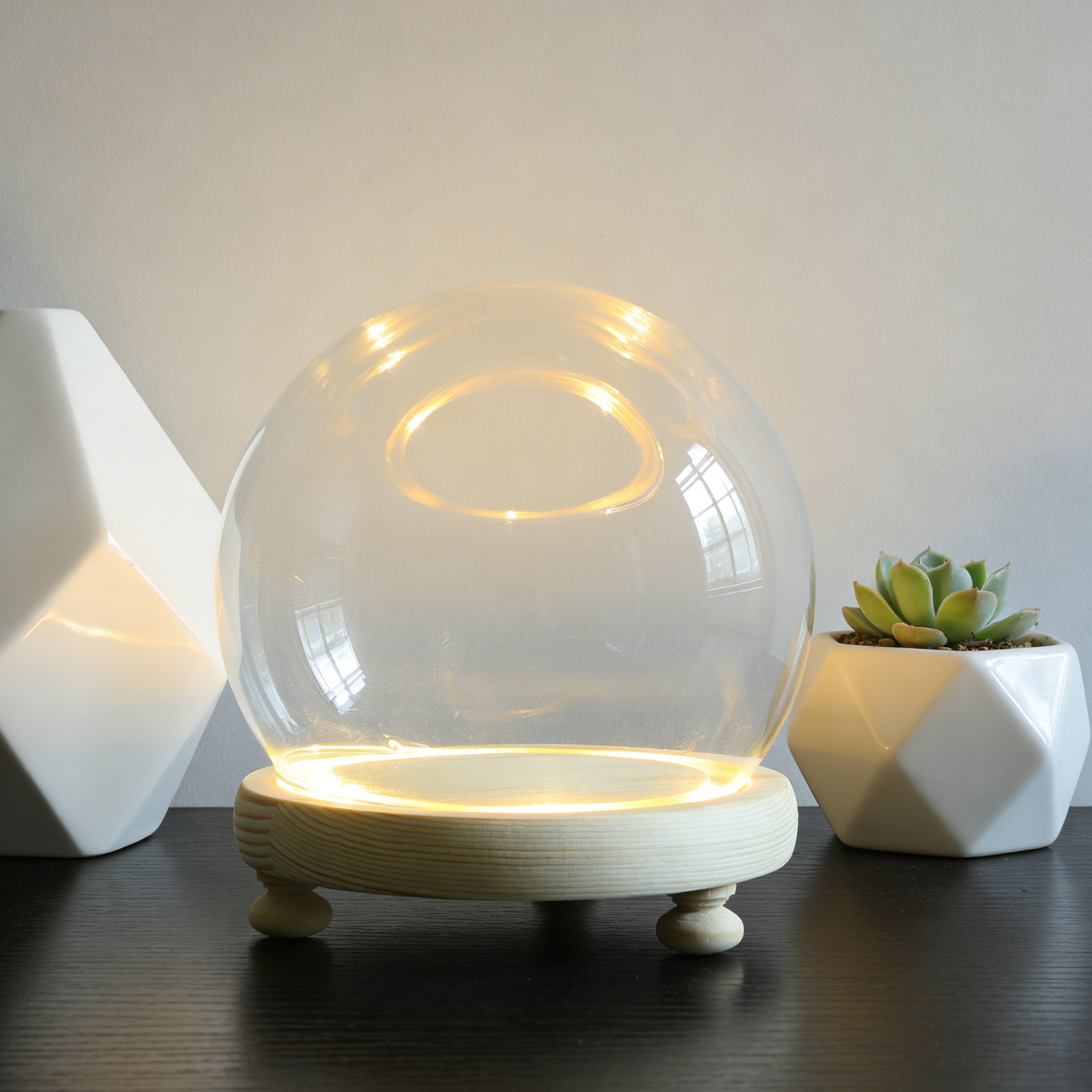 Dried Flower Glass Dome Displa - Plastic Dome Clear recension och pris